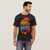 Trick oder Leckerbissen Halloween-Hemd T-Shirt (Vorne ganz)
