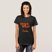 Trick oder Leckerbissen Halloween-Hemd T-Shirt (Vorne ganz)