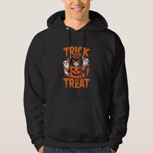 Trick oder Leckerbissen Halloween Hoodie (Vorderseite)