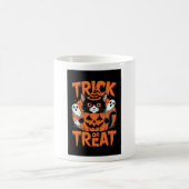 Trick oder Leckerbissen Halloween Kaffeetasse (Mittel)