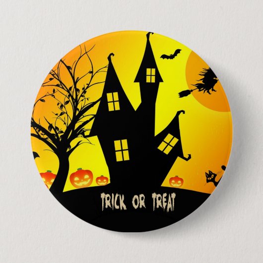 Trick oder Leckerbissen, Halloween Night...Spooky! Button (Vorderseite)