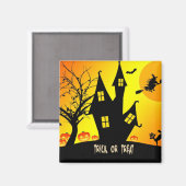 Trick oder Leckerbissen, Halloween Night...Spooky Magnet (Vorderseite/Rückseite)