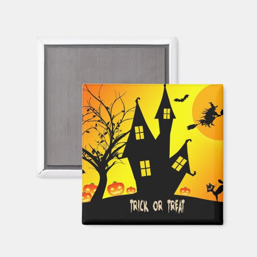 Trick oder Leckerbissen, Halloween Night...Spooky Magnet (Vorderseite/Rückseite)