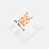 Trick oder Leckerbissen Halloween Serviette (Ecke)
