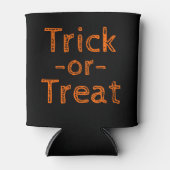 Trick-oder-Leckerei Black and Orange Halloween The Dosenkühler (Vorderseite)