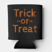 Trick-oder-Leckerei Black and Orange Halloween The Dosenkühler (Rückseite)