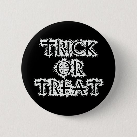 Trick oder Leckerei Button (Vorderseite)
