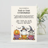 Trick-oder-Leckerei EXTRAVAGANZA! Einladung (Stehend Vorderseite)
