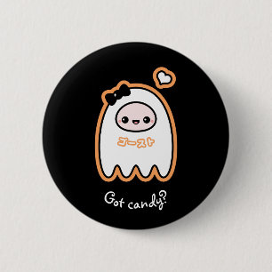 Trick-oder Leckerei-Geist Button