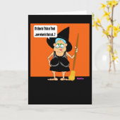 Trick oder Leckerei Gladys Karte (Gelbe Blume)