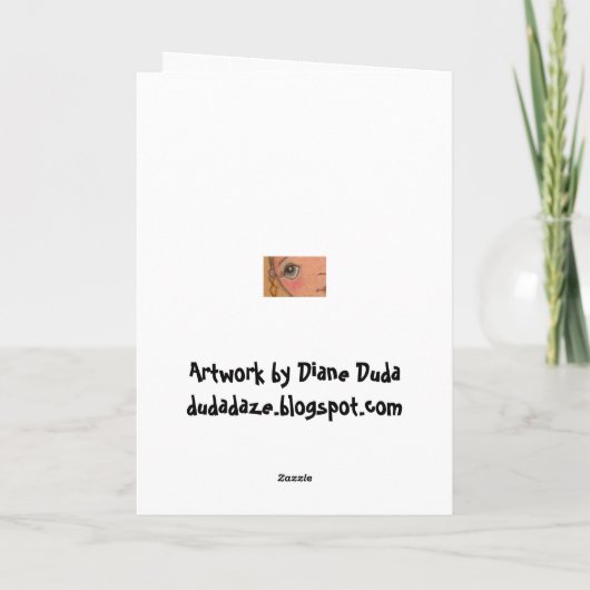 Trick oder Leckerei - Gruß-Karte Karte (Rückseite)