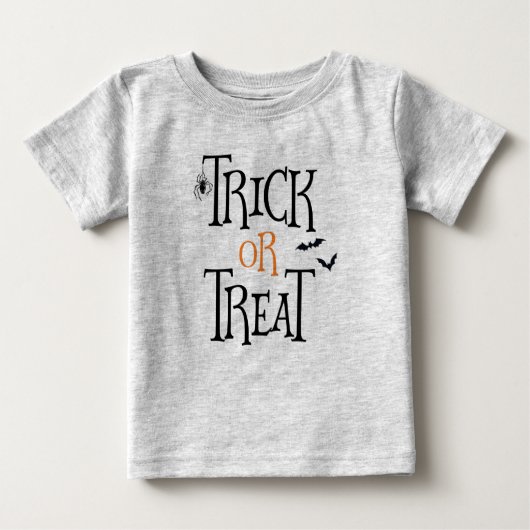 Trick oder Leckerei Halloween Baby T-shirt (Vorderseite)