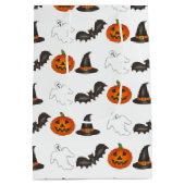 Trick-oder-Leckerei Halloween Bat Pumpkin Ghost He Mittlere Geschenktüte (Rückseite)