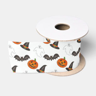 Trick-oder-Leckerei Halloween Bat Pumpkin Ghost He Satinband