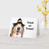 Trick oder Leckerei! Halloween-Karten Karte (Gelbe Blume)