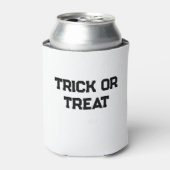 Trick oder. Leckerei Halloween schwarz schlicht Mi Dosenkühler (Kanne Vorderseite)
