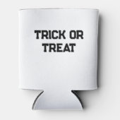 Trick oder. Leckerei Halloween schwarz schlicht Mi Dosenkühler (Vorderseite)