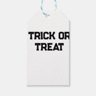Trick oder. Leckerei Halloween schwarz schlicht Mi Geschenkanhänger