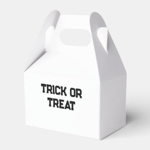 Trick oder. Leckerei Halloween schwarz schlicht Mi Geschenkschachtel