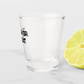 Trick oder. Leckerei Halloween schwarz schlicht Mi Schnapsglas (Rechts)