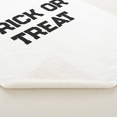 Trick oder. Leckerei Halloween schwarz schlicht Mi Sherpadecke (3/4)