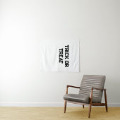 Trick oder. Leckerei Halloween schwarz schlicht Mi Wandteppich (Beispiel (Horizontal))