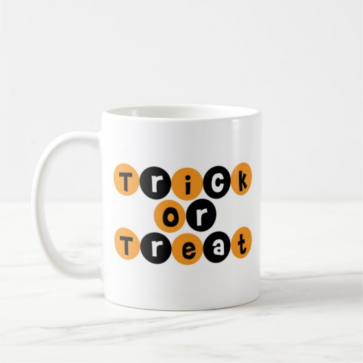 Trick-oder Leckerei-Halloween-Spaß Kaffeetasse (Links)