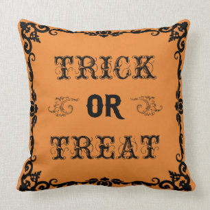Trick-oder Leckerei-Halloweenthrow-Kissen Kissen