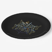 Trick-oder-Leckerei-Haloween Pappteller (Schrägansicht)