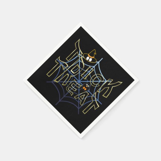 Trick-oder-Leckerei-Haloween Serviette (Ecke)