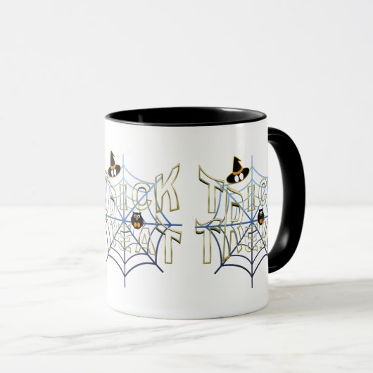 Trick-oder-Leckerei-Haloween Tasse (VorderseiteRechts)