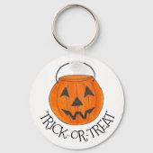 Trick-oder-Leckerei-Jack o' Lantern Halloween Pump Schlüsselanhänger (Vorderseite)