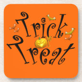 Trick-oder Leckerei-Korken-Untersetzer Untersetzer (Vorderseite)