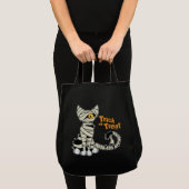 Trick-oder Leckerei-Mama-Katze - Halloween-Tasche Tragetasche (Vorderseite (Produkt))