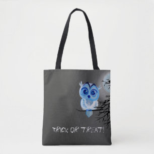 "Trick oder Leckerei" mit Eule des blauen Babys Tasche