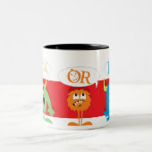 Trick-oder Leckerei-Monster Zweifarbige Tasse (Mittel)