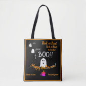 Trick oder Leckerei, Name, halloween personalisier Tasche (Vorderseite)