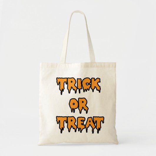 Trick oder Leckerei - Orange Tragetasche (Vorne)