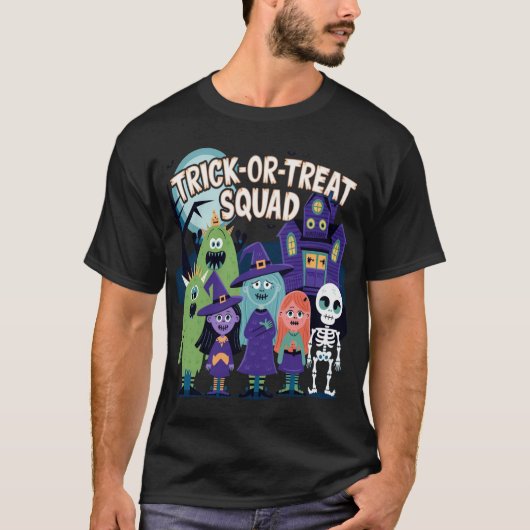 Trick-oder-Leckerei-Squad - Halloween-Spaß für all T-Shirt (Vorderseite)