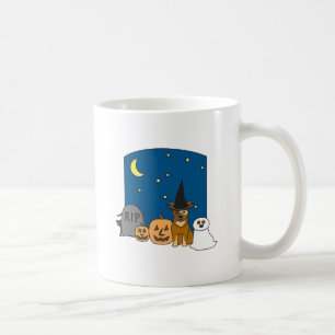 Trick-oder Leckerei-Vieh-Hund Halloween Kaffeetasse