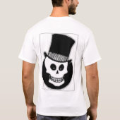 Trick oder Leckerei w/Skull im Hut T-Shirt (Rückseite)