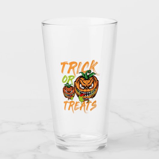 Trick oder Leckereien Glas (Vorderseite)