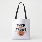 Trick oder Leckereien Halloween Tote Tasche (Vorderseite)
