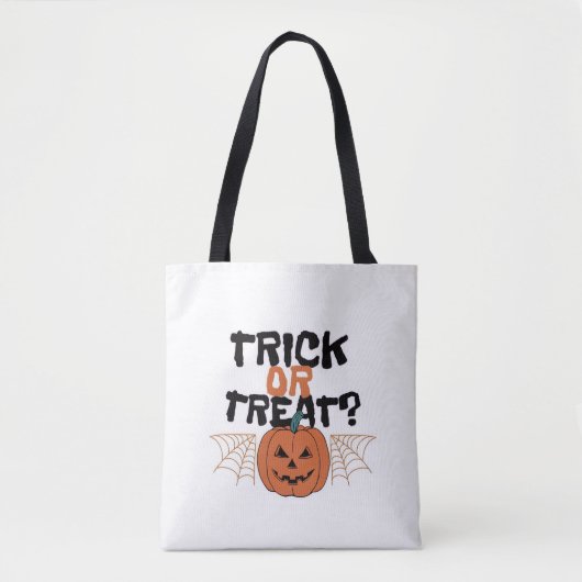 Trick oder Leckereien Halloween Tote Tasche (Vorderseite)