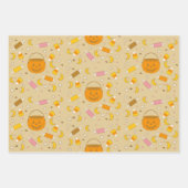 Trick oder Leckereien Jack-o-Lantern Halloween Pri Geschenkpapier Set (Vorderseite 3)