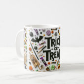 Trick oder Leckereien Kaffeetasse (Vorderseite Links)