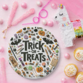 Trick oder Leckereien Pappteller (Party)