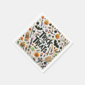 Trick oder Leckereien Serviette (Ecke)