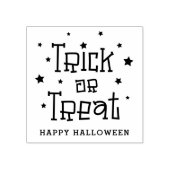 Trick oder Leckereien Sterne Happy Halloween Gummistempel (Prägung)
