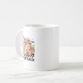Trick oder lehren Ghost Lehrer Halloween Retro Che Kaffeetasse (Vorderseite Links)